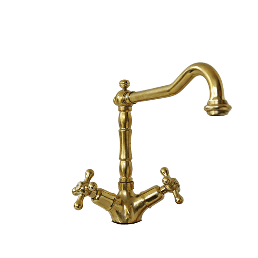 Solid brass pillar kitchen mixer