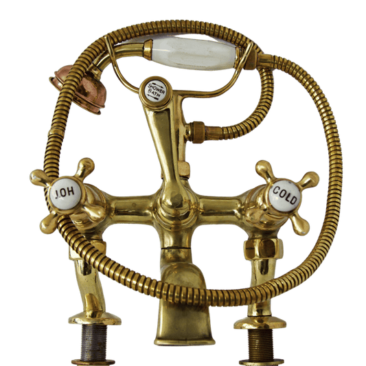 Solid Brass pillar mounted bath mixer