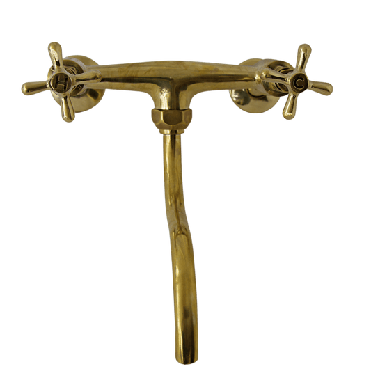 Solid brass pillar kitchen mixer