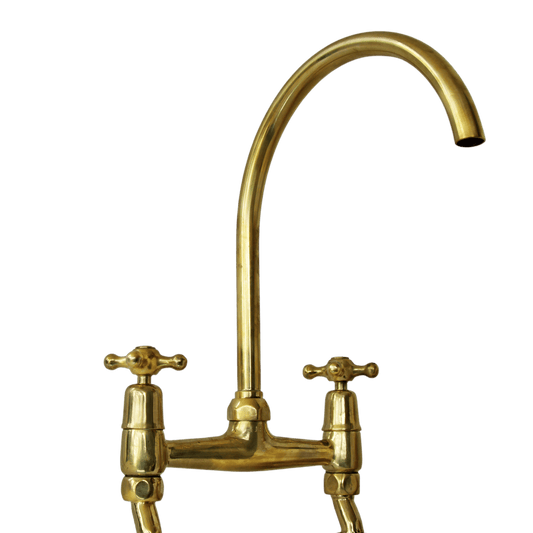 Solid brass pillar kitchen mixer