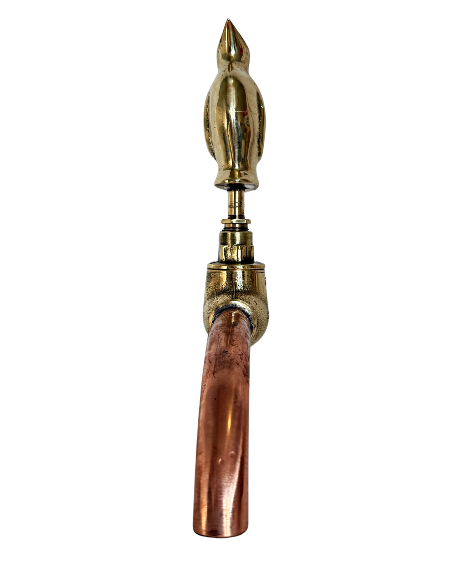 Solid Brass Animal Tap-Penguin With Copper Spout