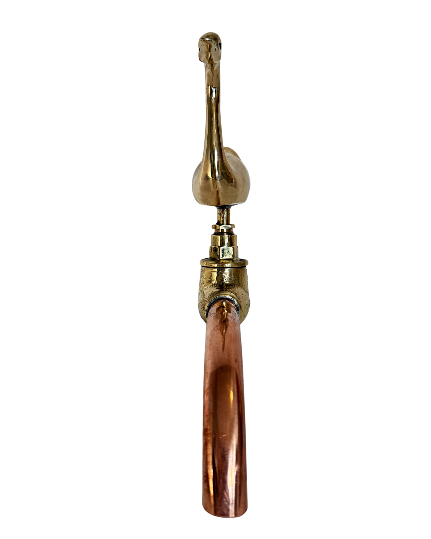 Solid Brass Animal Taps-Swan with copper spout