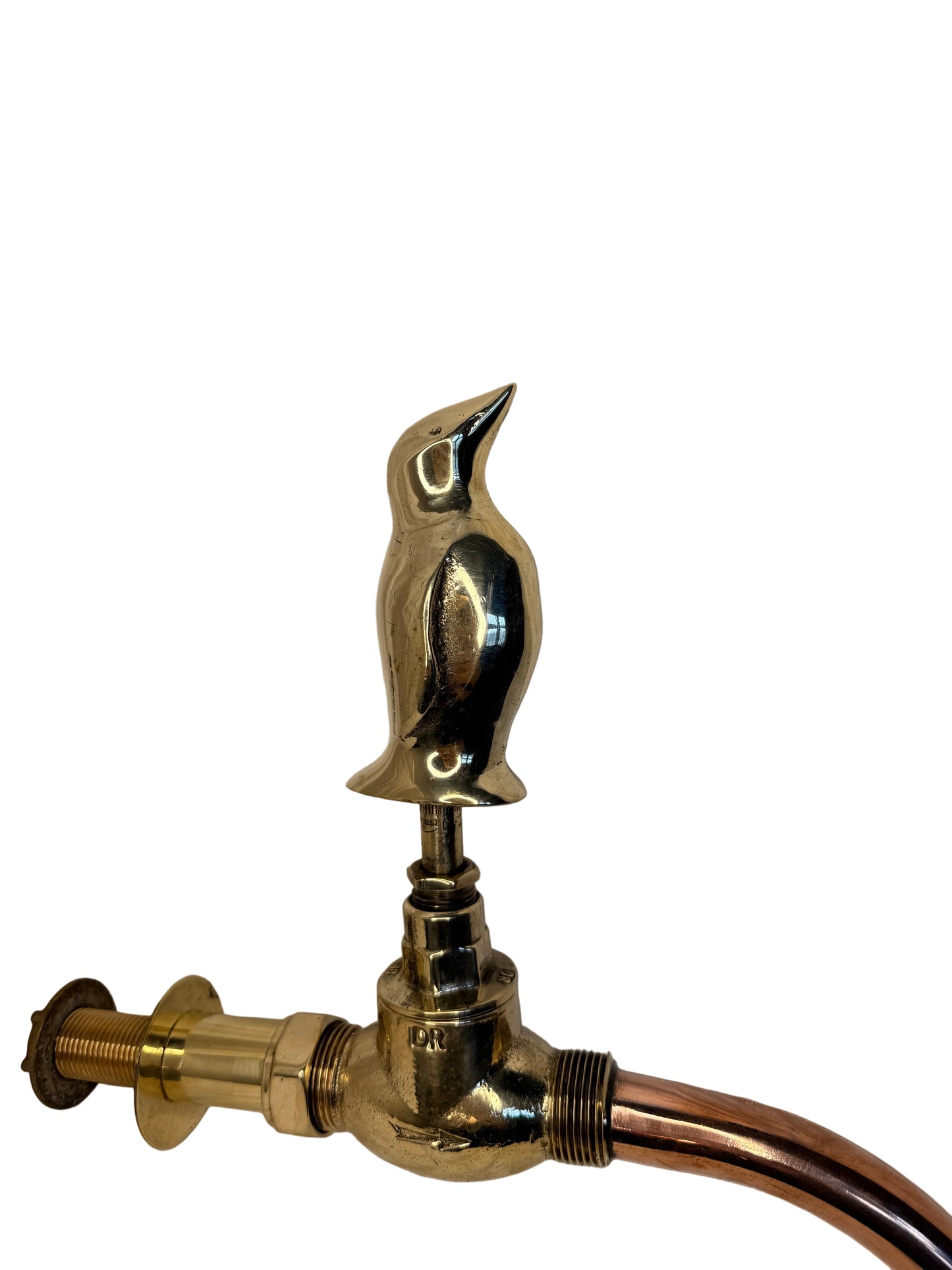Solid Brass Animal Tap with brass spout -Penguin