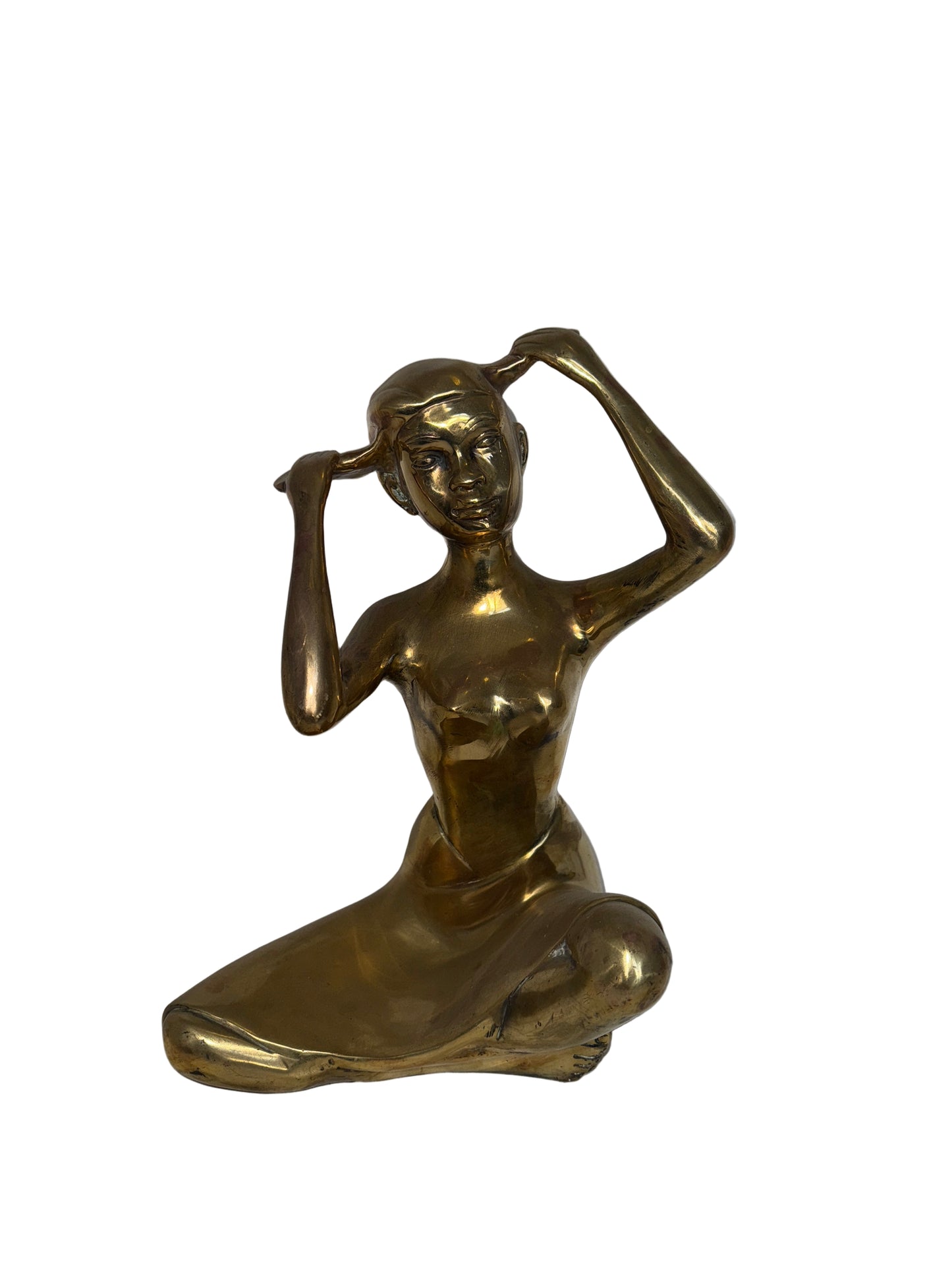 Solid Brass Ballet Figurine