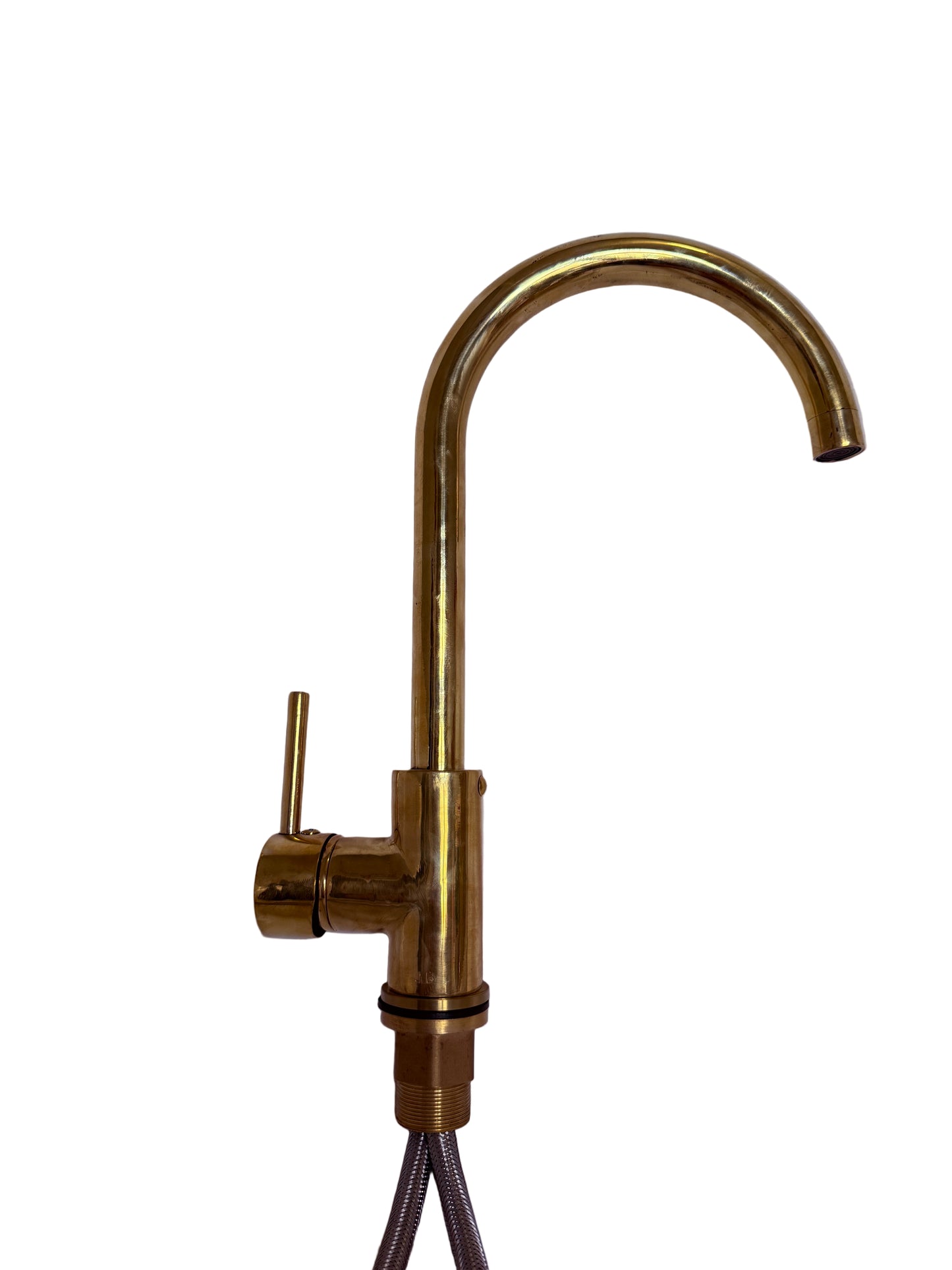 Solid Brass Kitchen Mixer Tap – Pillar Type, Swivel Spout, Single Lever Mixer
