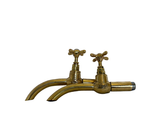 Solid Brass Bib taps with extensions