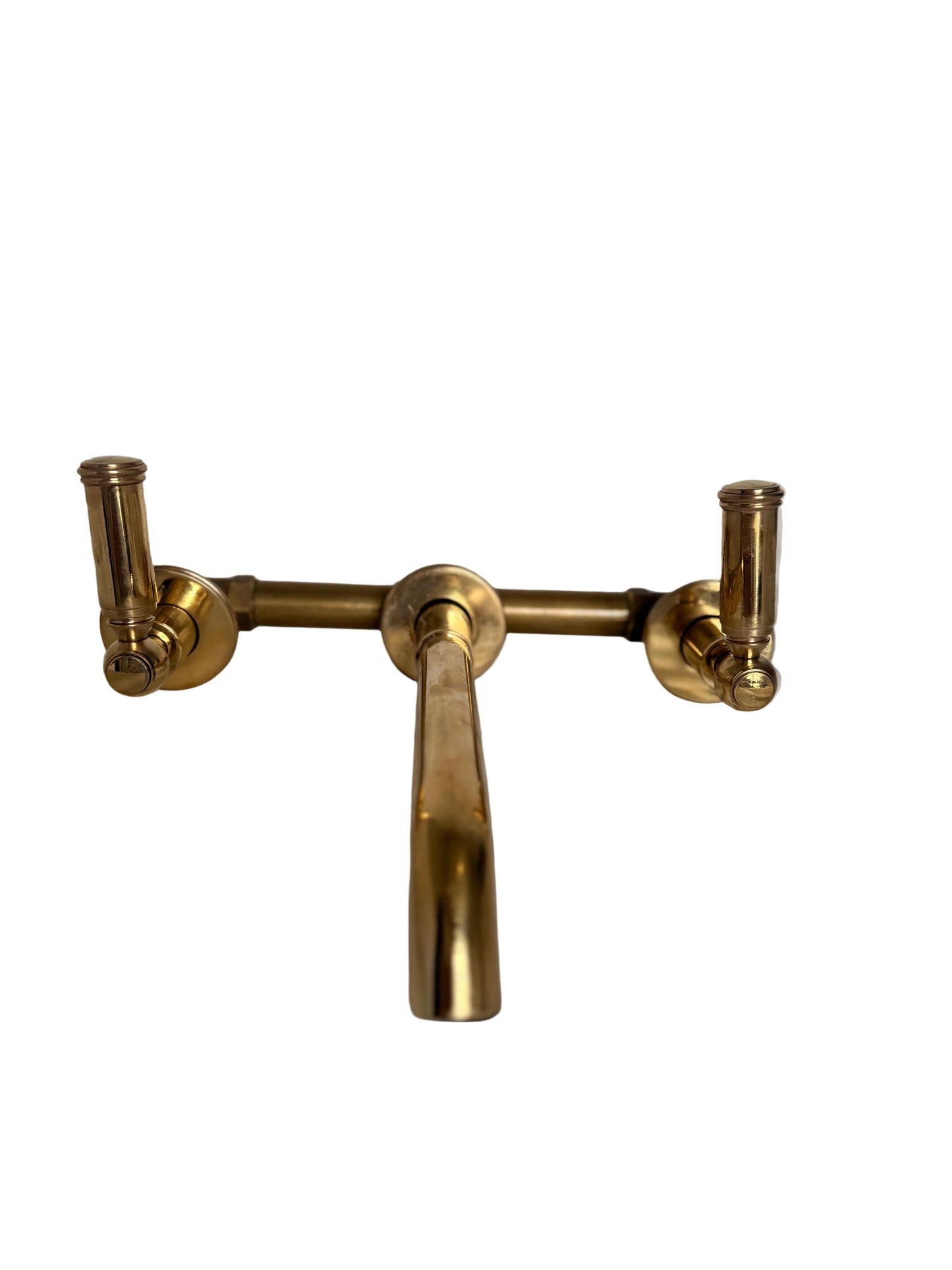 Solid Brass Wall-Mounted Mixer with Lever Handles