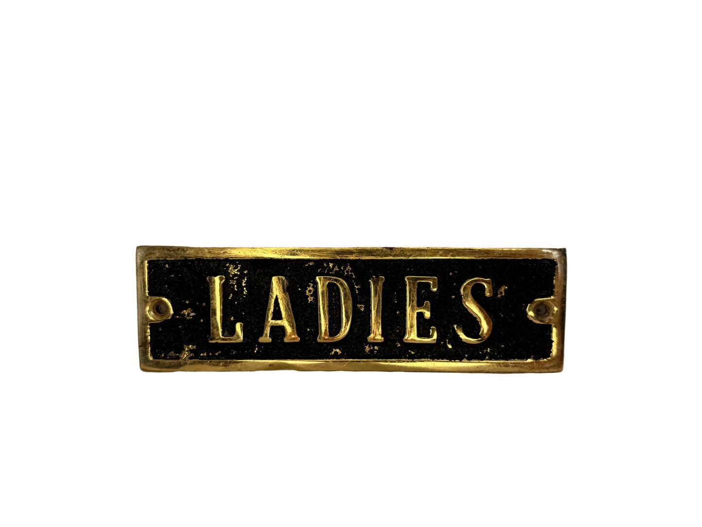 Solid Brass “LADIES” Door Sign