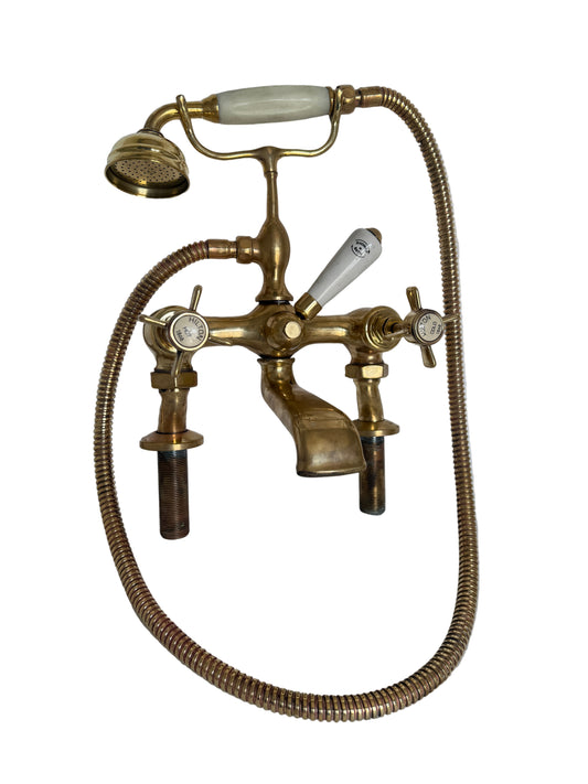 Solid Brass Pillar Mounted Bath Mixer