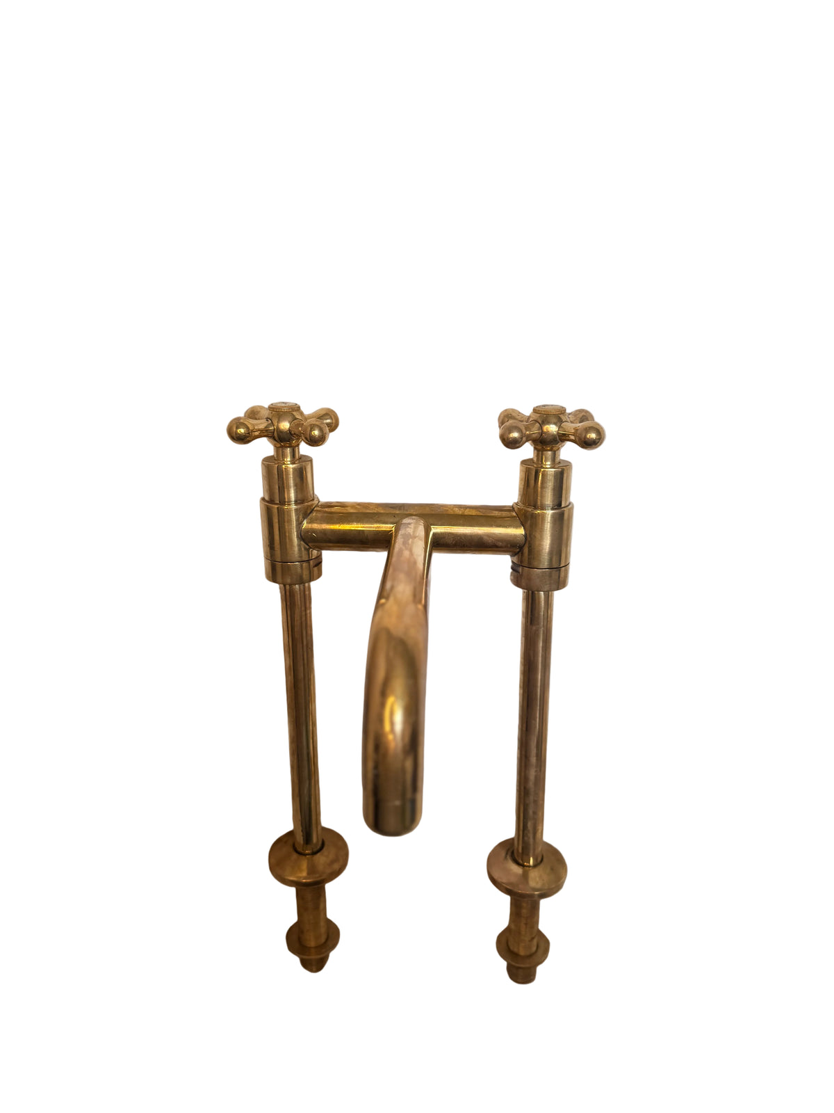 Vintage-Style Solid Brass Pillar Mixer Tap