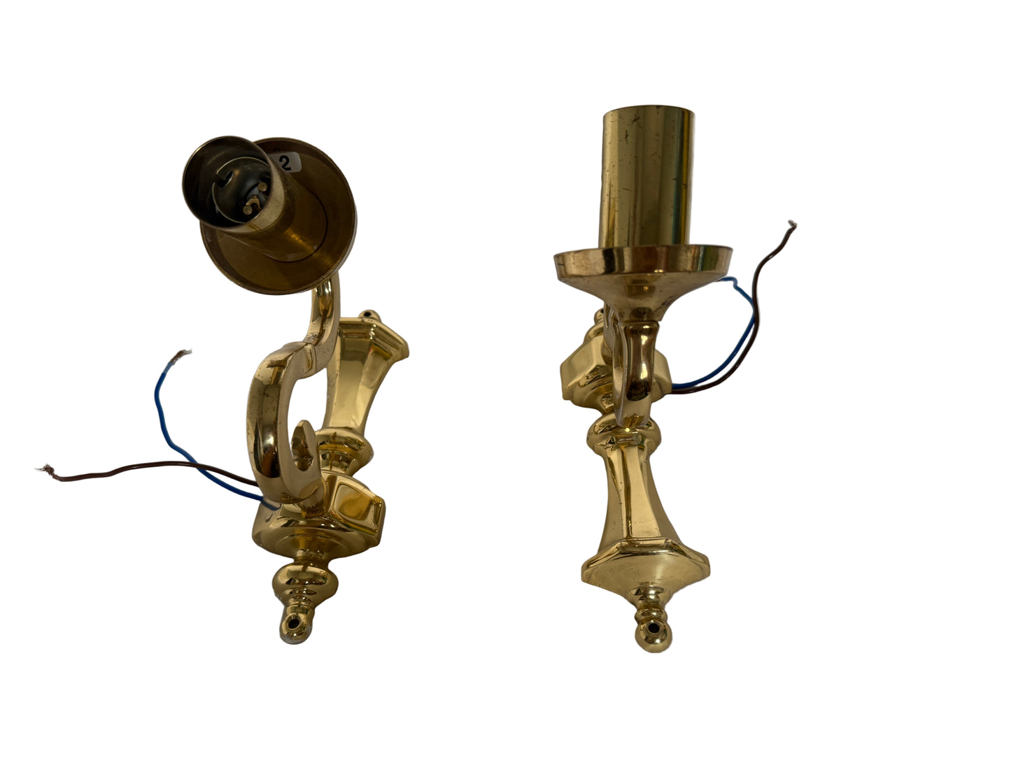 Brass Two Scroll Arm Sconce Wall Light