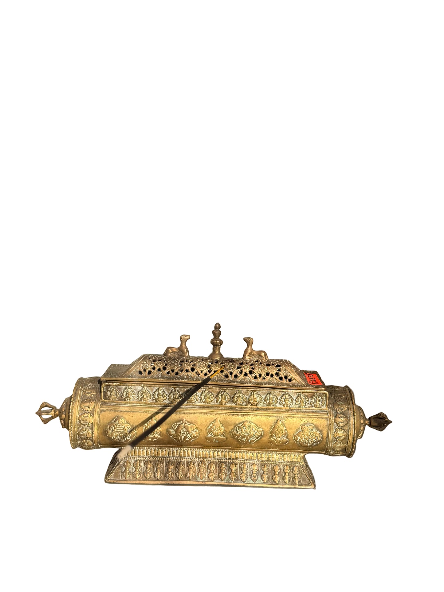 Brass Tibetan Incense Burner