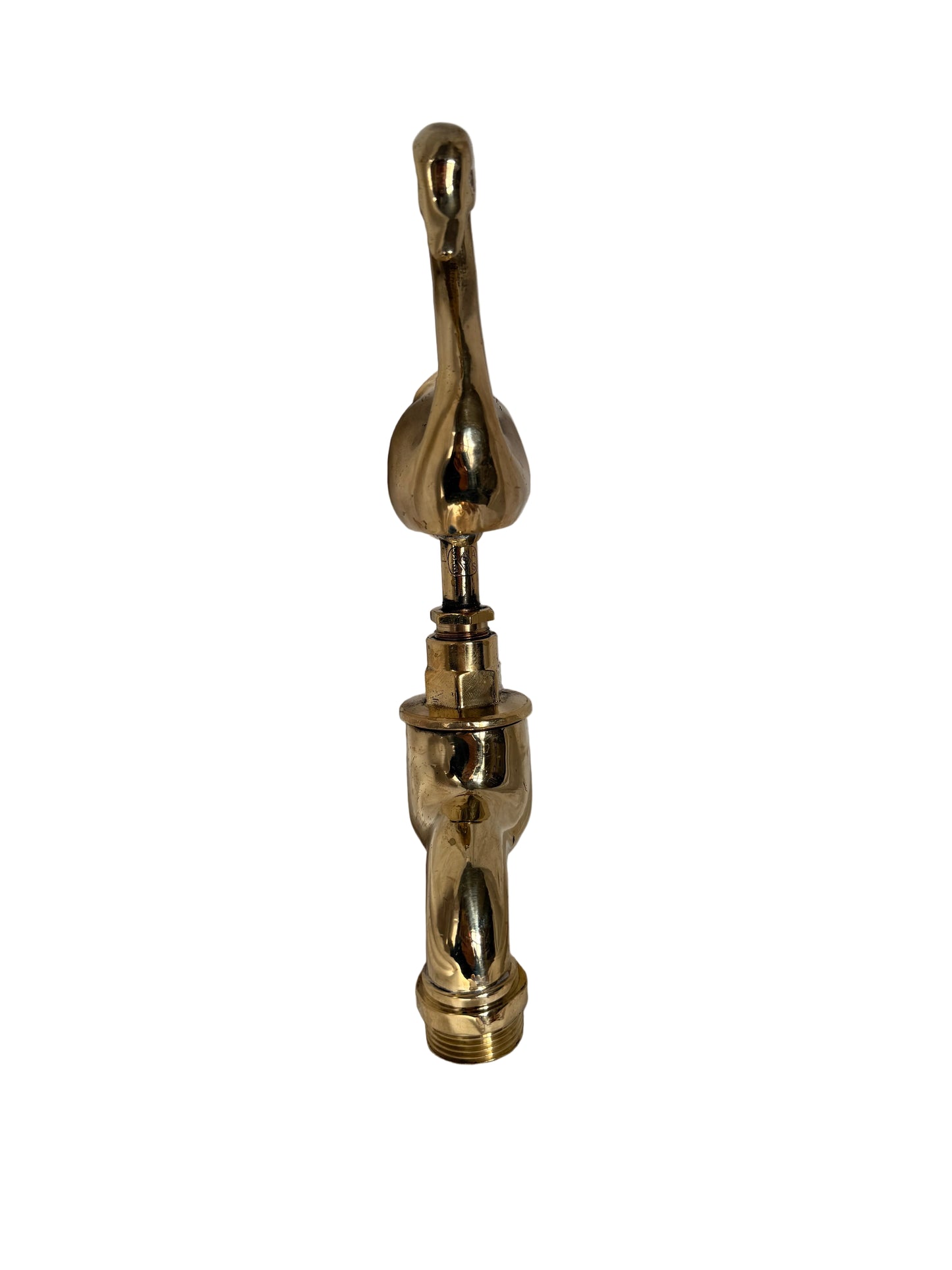 Solid Brass Animal Tap-Swan