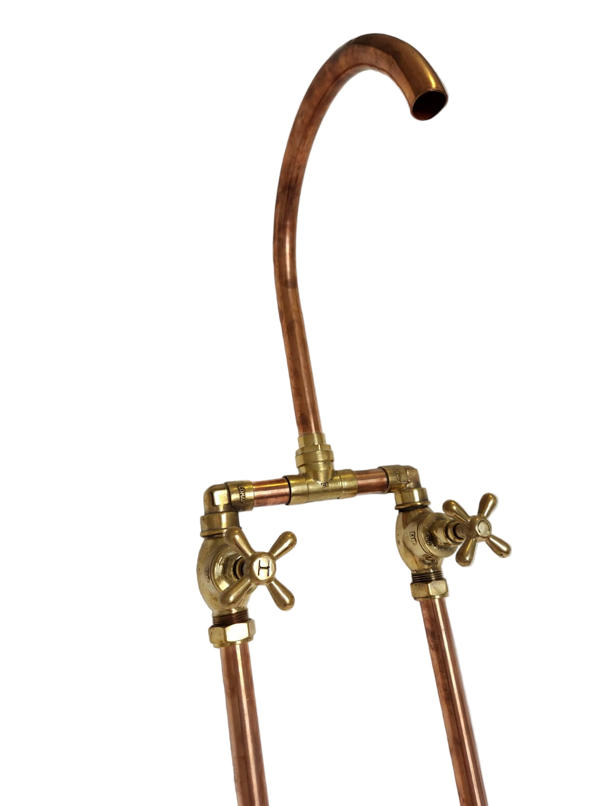 Solid Brass and Copper Freestanding bath mixer