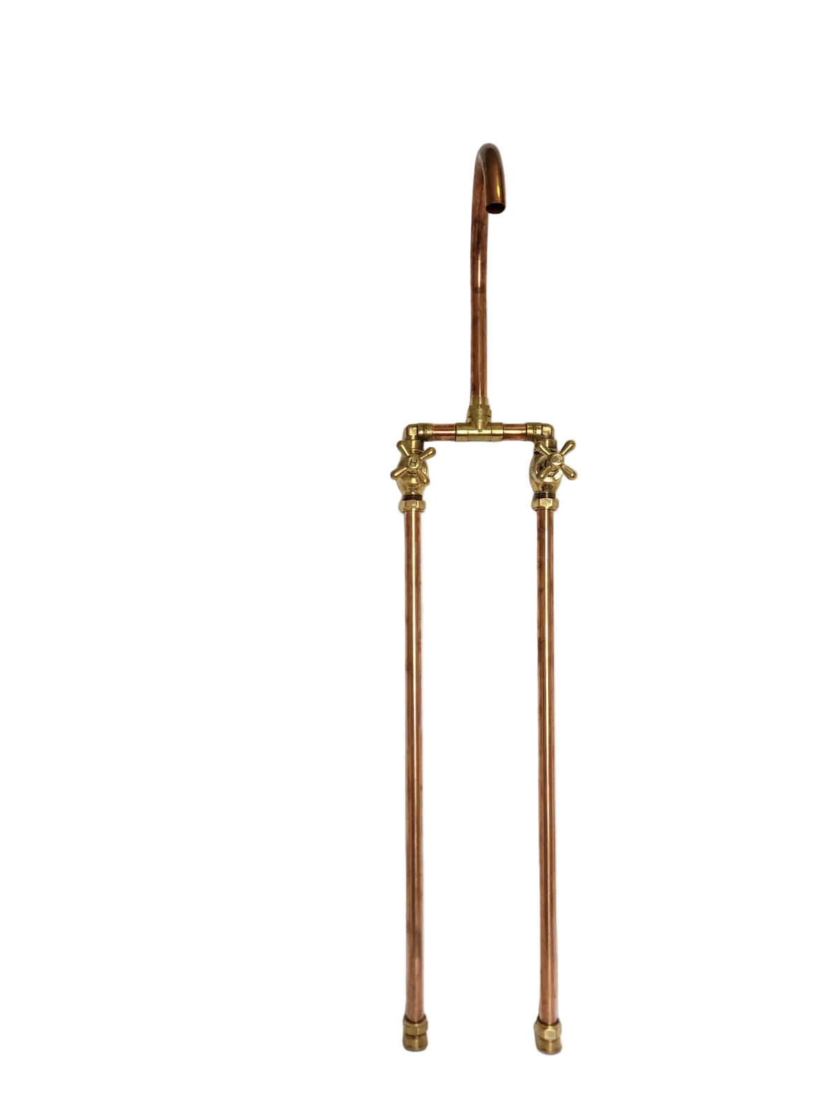 Solid Brass and Copper Freestanding bath mixer
