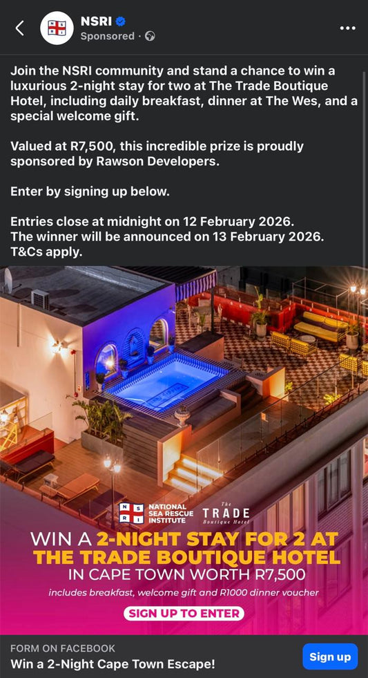 John Brass Luxury Taps at The Trade Boutique Hotel in Cape Town – Win a Two-Night Stay with the NSRI