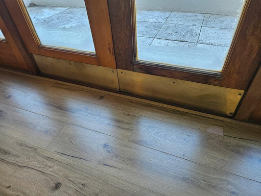 Customised Solid Brass Door Strips – Crafted & Installed by John Brass