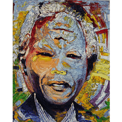 Reversible Painting - Nelson Mandela and F.W De Klerk