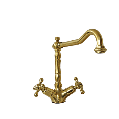 Solid brass pillar kitchen mixer