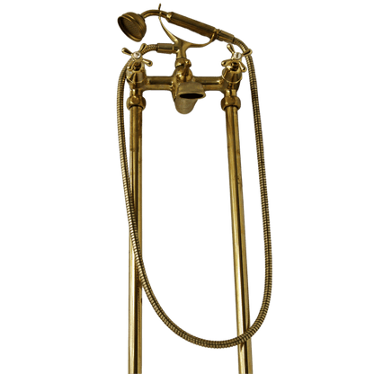 Solid Brass freestanding bath mixer