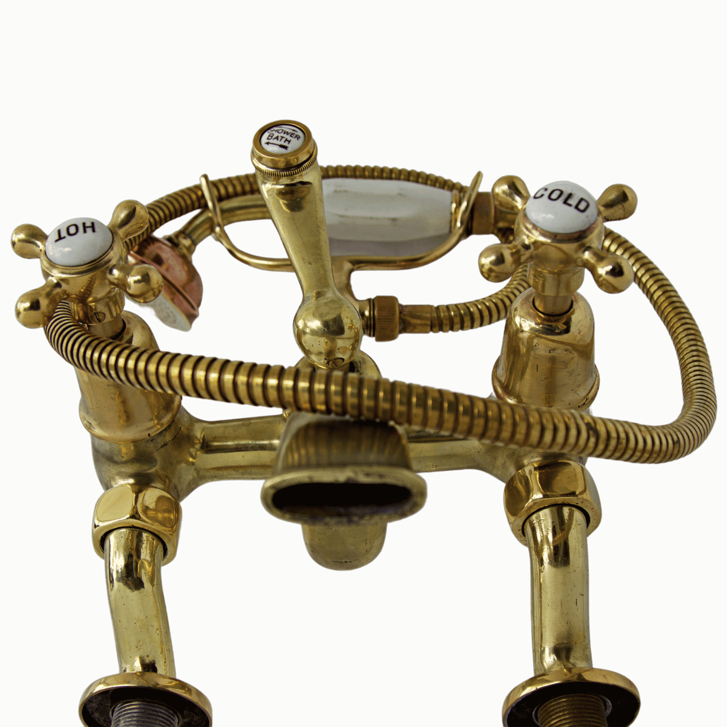 Solid Brass pillar mounted bath mixer
