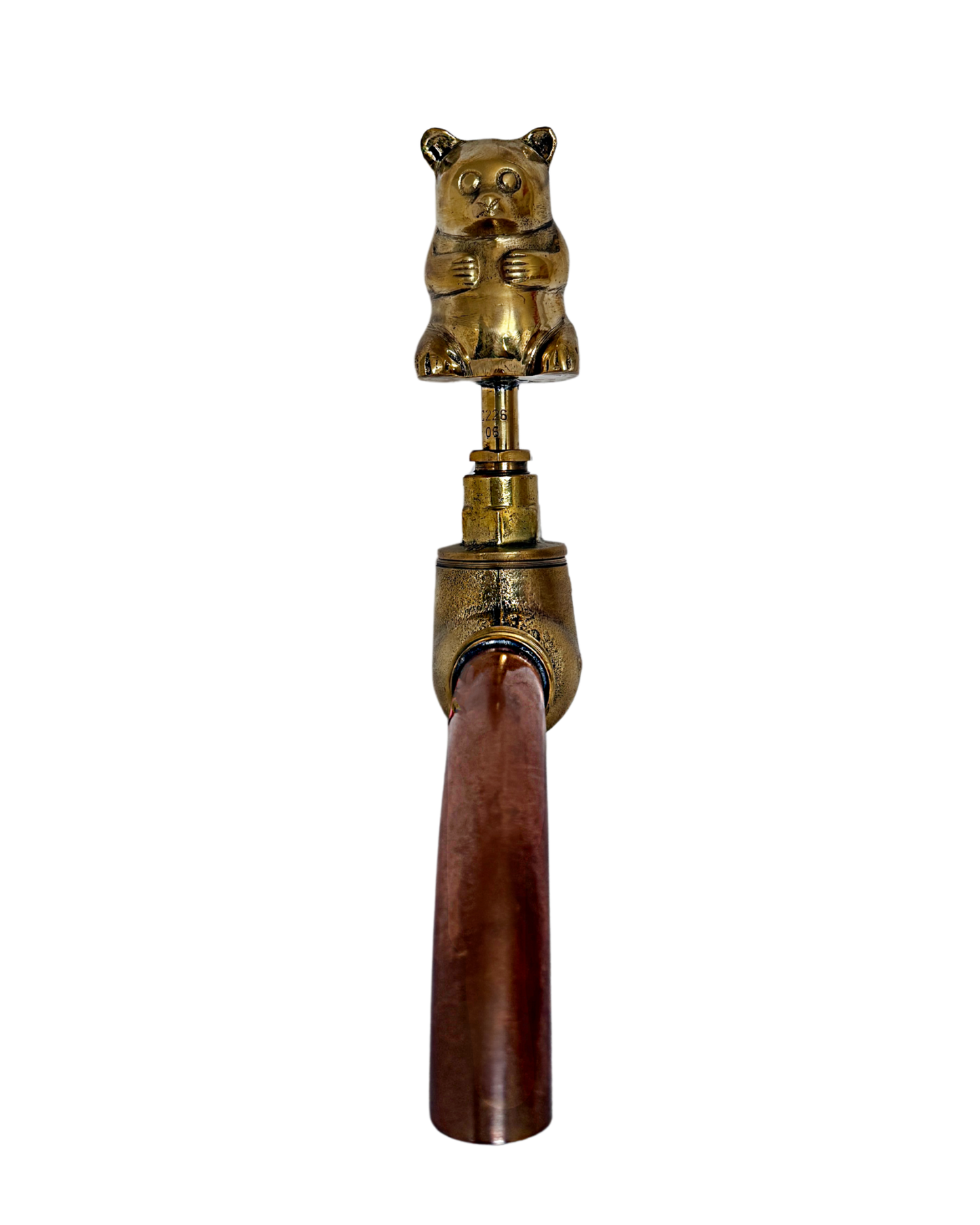 Solid Brass Animal Tap (Teddy Bear) with Copper Spout