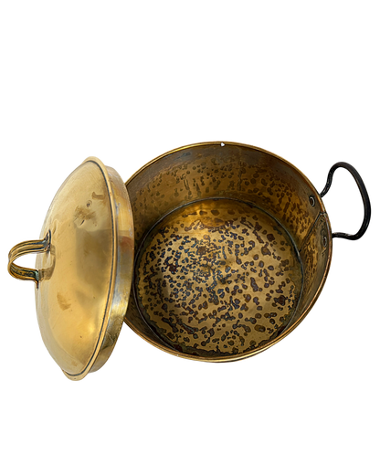 Solid Brass Pot with lid