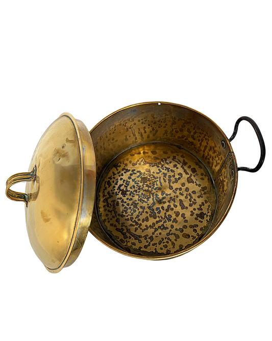Solid Brass Pot with lid