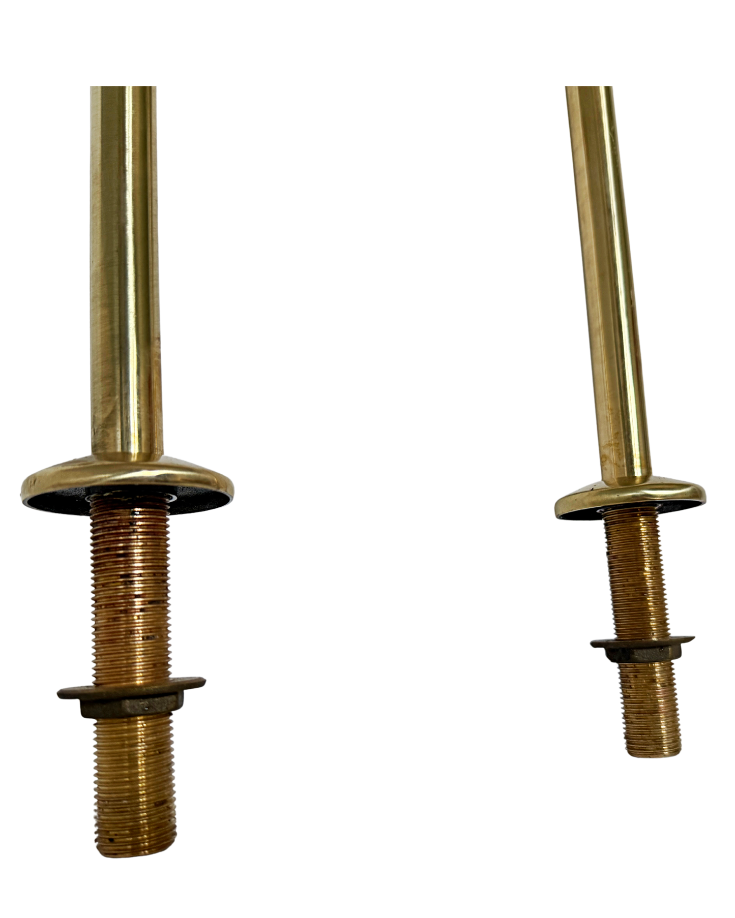 Solid Brass Pillar Kitchen Mixer With Swing Lever  Handles
