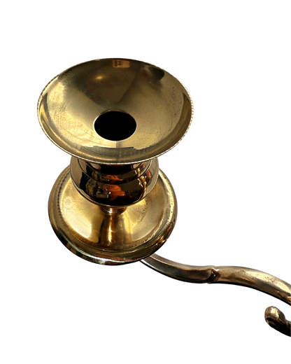 Solid Brass Candle Holder