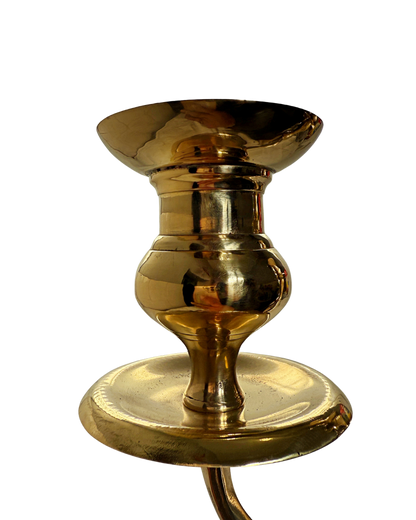 Solid Brass Candle Holder