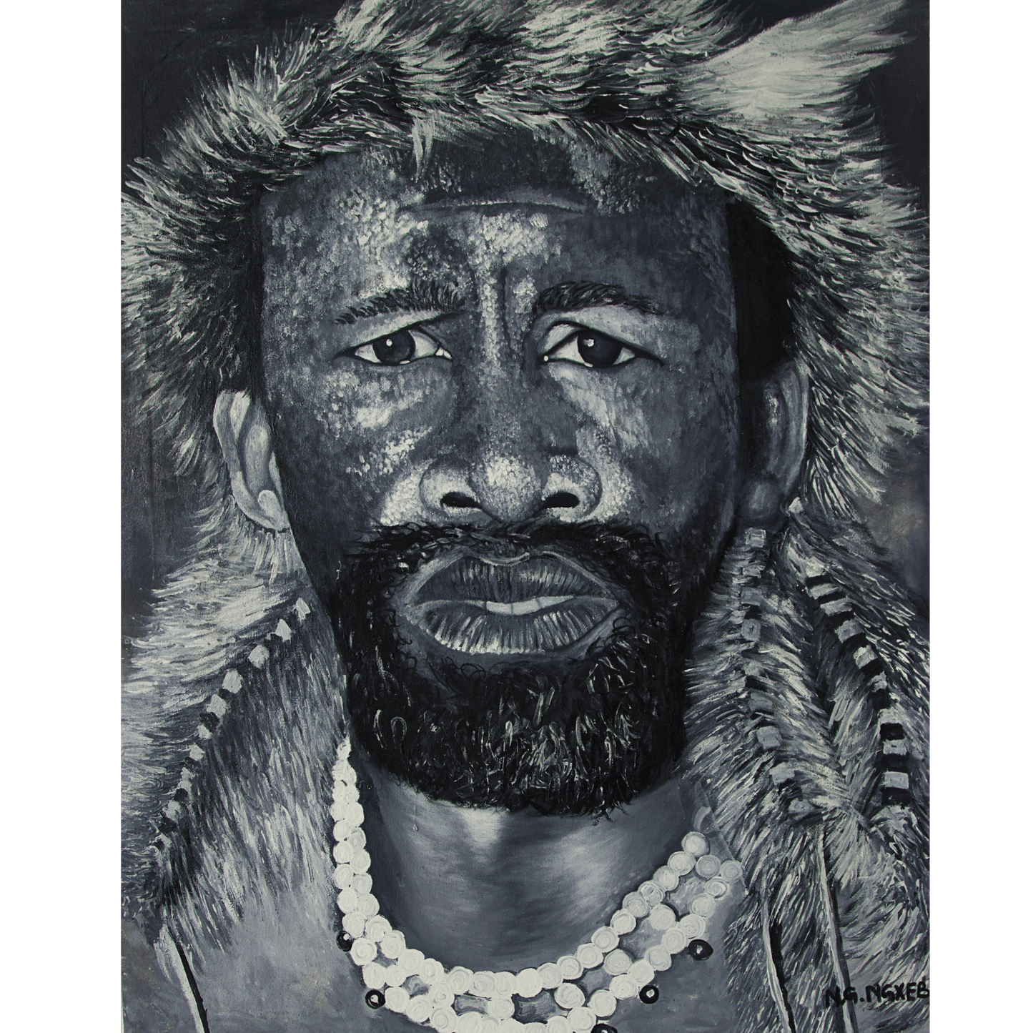 Black And White - Traditional African Man