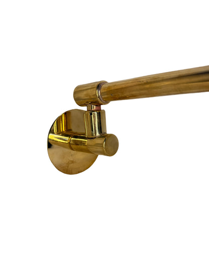 Solid Brass Burlington Riviera Swivel AirBurst Shower Head with Wall-Mounted Arm