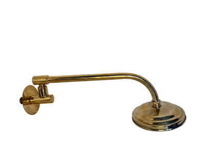 Solid Brass Burlington Riviera Swivel AirBurst Shower Head with Wall-Mounted Arm