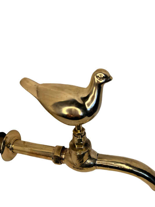 Solid Brass Animal Tap with brass spout -Bird