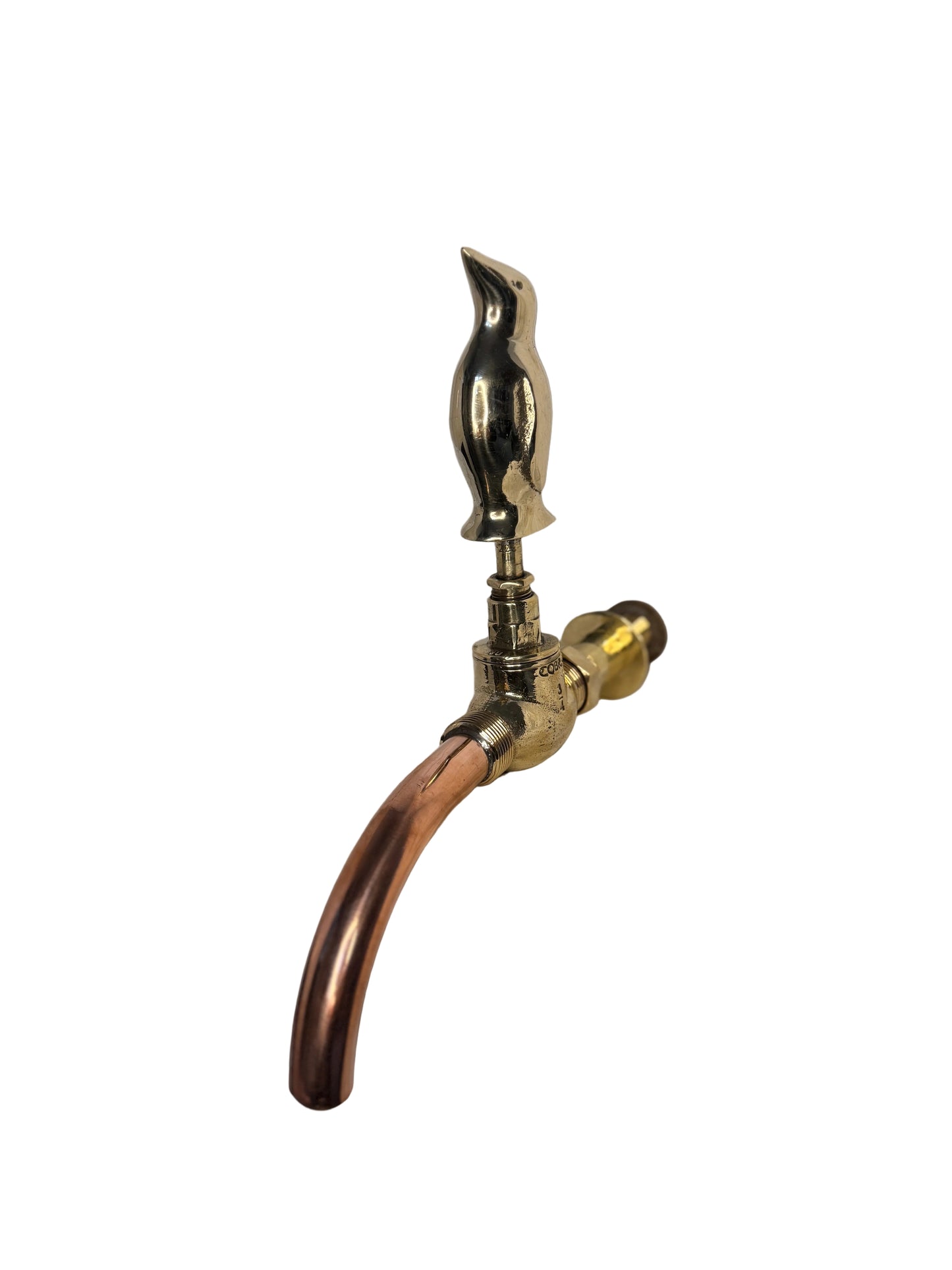Solid Brass Animal Tap with brass spout -Penguin