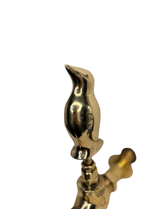 Solid Brass Animal Tap with brass spout -Penguin