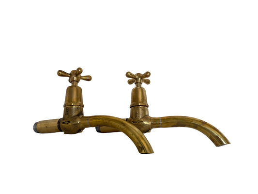 Solid Brass Bib taps with extensions