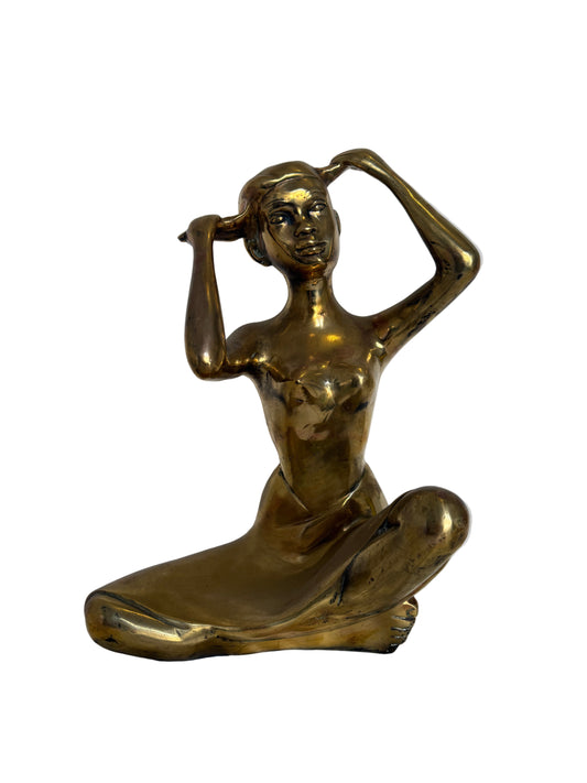 Solid Brass Ballet Figurine