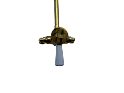 Exposed solid brass shower set with mixer