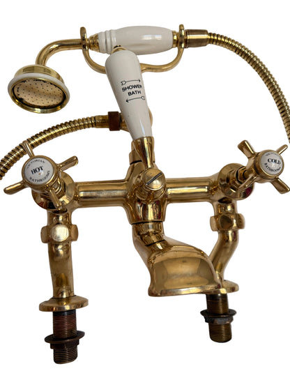 Solid Brass Pillar Mounted Bath Mixer