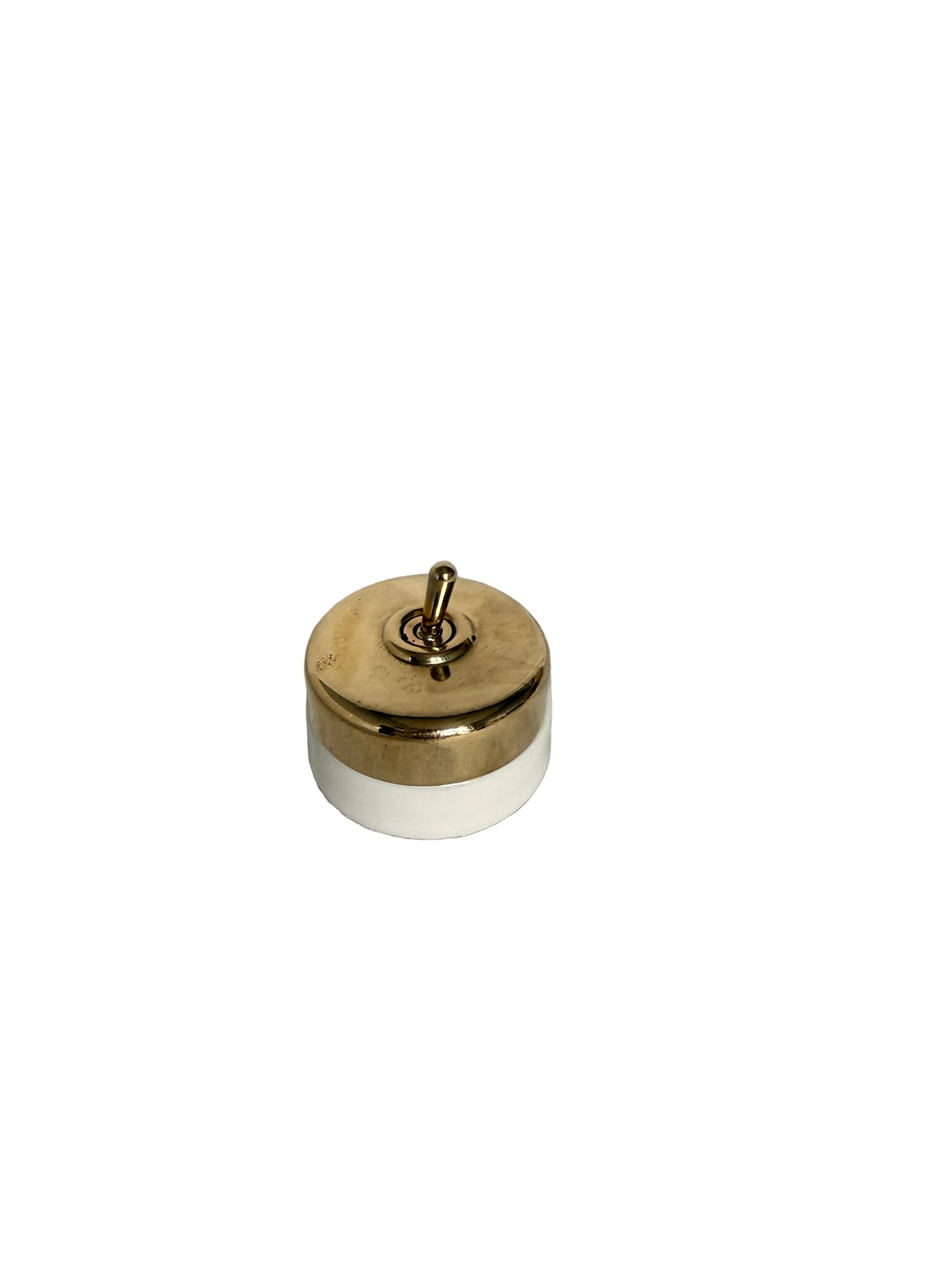Solid Brass Vintage-Style Brass & Ceramic Toggle Light Switch