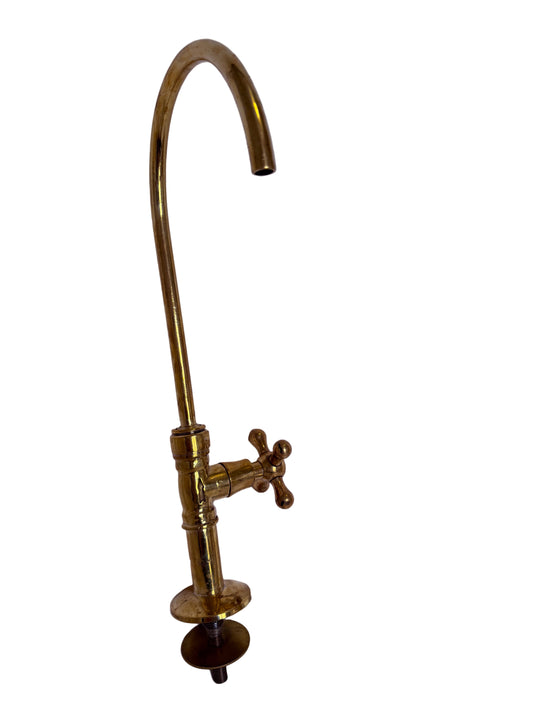 Solid Brass Drinking Water Filter Tap – Single-Hole Deck Mounted / 3-Way / Cold-Only