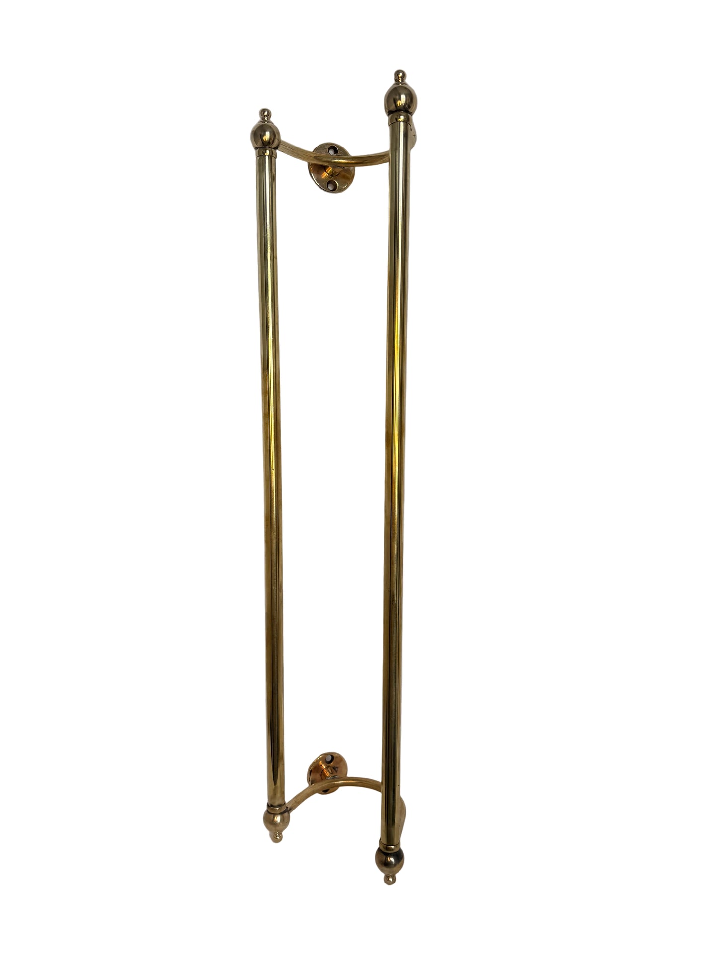 Solid Brass Floral Double Towel Rail