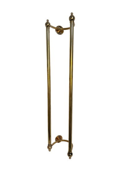 Solid Brass Floral Double Towel Rail