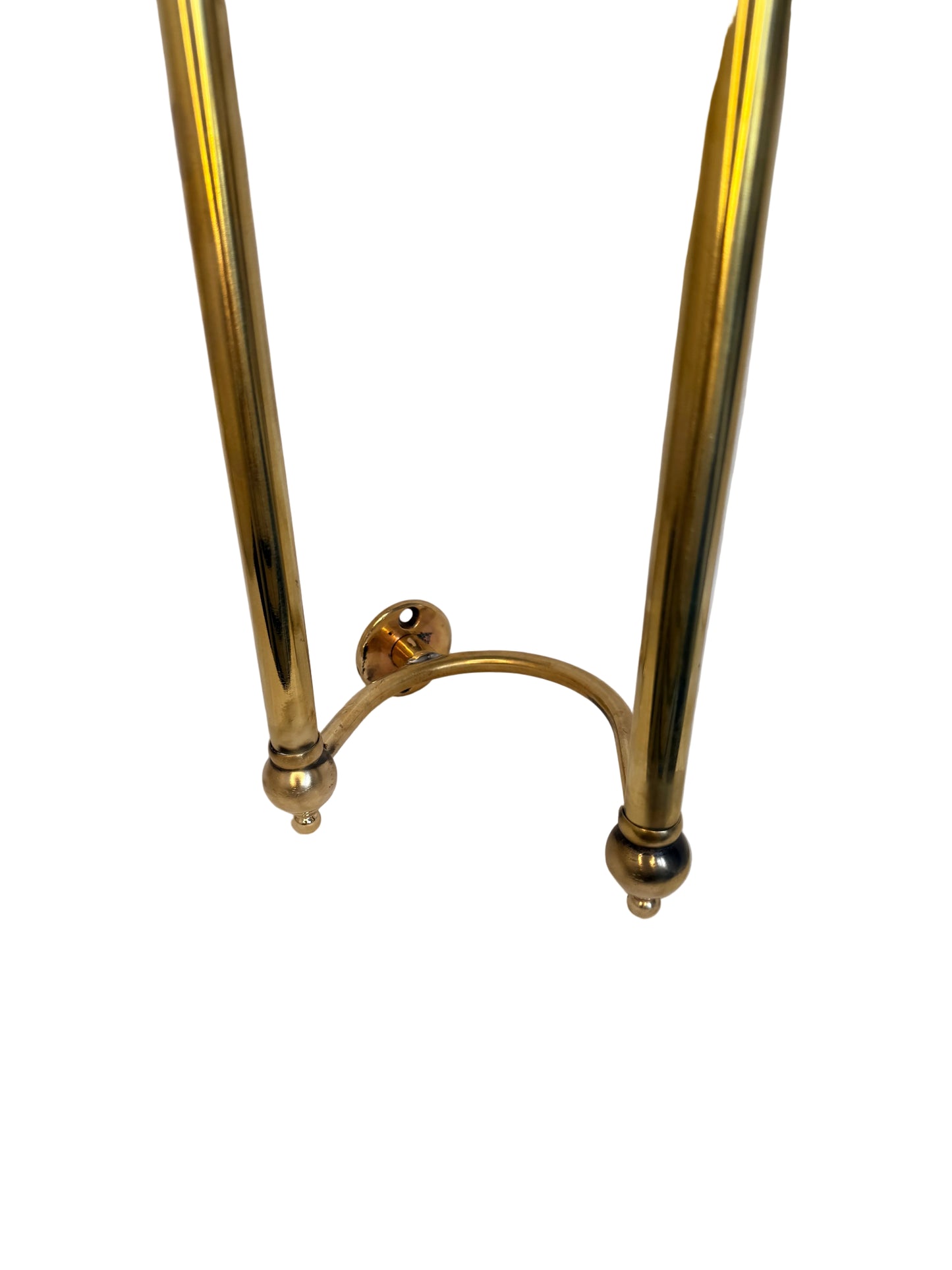 Solid Brass Floral Double Towel Rail