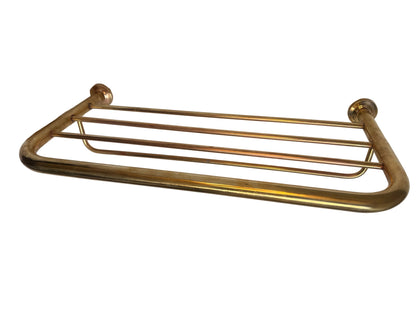 Solid Brass Wall-Mounted Towel Rail Shelf