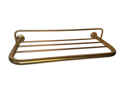 Solid Brass Wall-Mounted Towel Rail Shelf