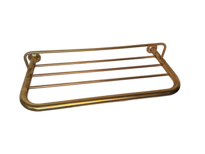 Solid Brass Wall-Mounted Towel Rail Shelf
