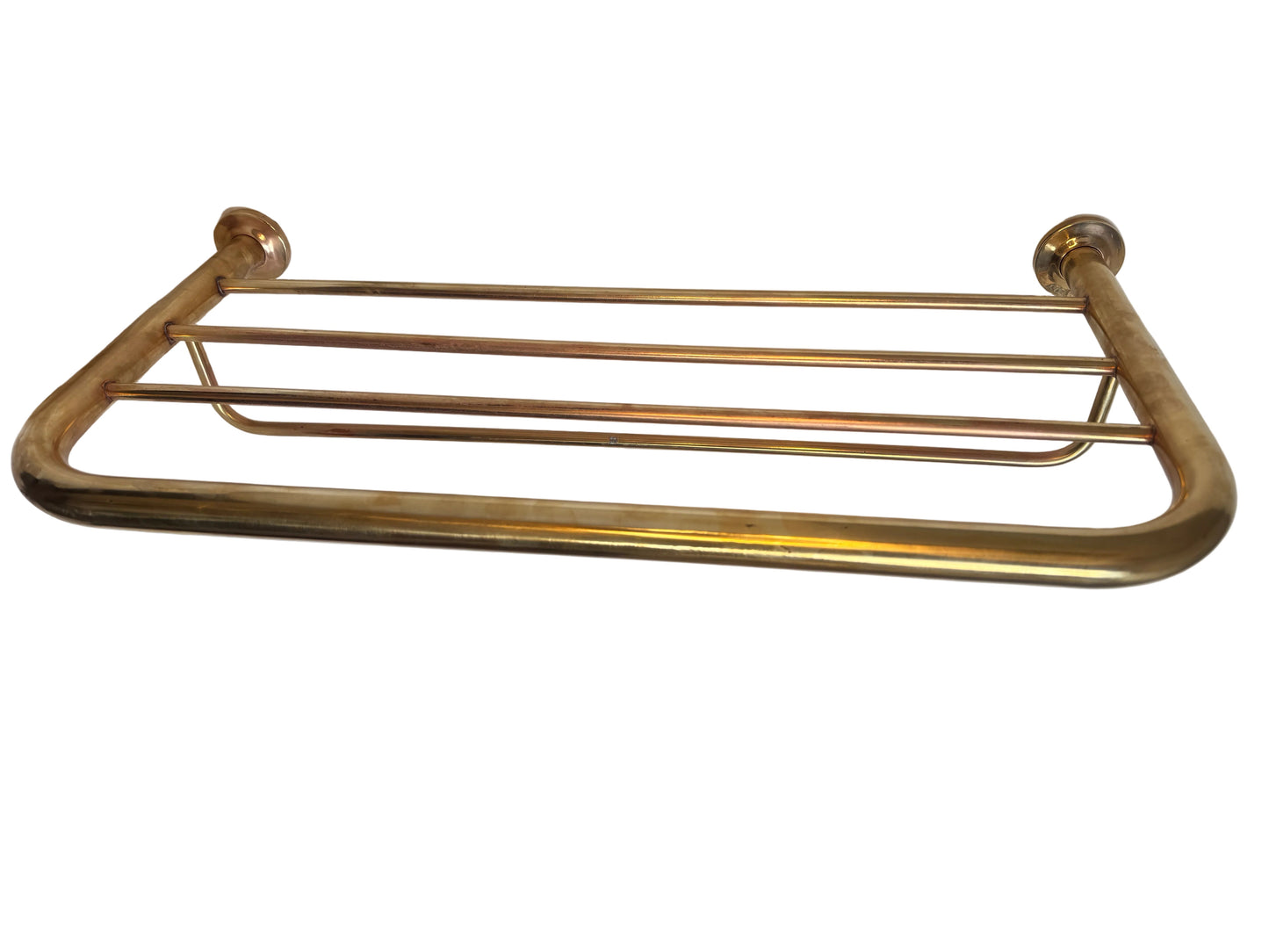 Solid Brass Wall-Mounted Towel Rail Shelf